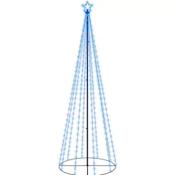 vidaXL Decor* Christmas Cone Tree Blue 310 Leds 3X10 Ft