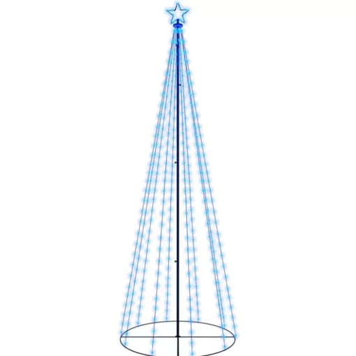 vidaXL Decor* Christmas Cone Tree Blue 310 Leds 3X10 Ft