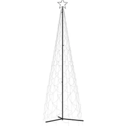 vidaXL Decor* Christmas Cone Tree Blue 500 Leds 3X10 Ft