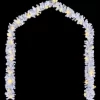 vidaXL Decor* Christmas Garland With Led Lights 16 Ft White