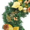 vidaXL Decor* Christmas Garland With Led Lights Green 106.3