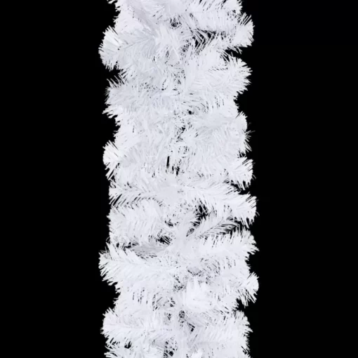 vidaXL Decor* Christmas Garlands 4 Pcs White 106.2" Pvc