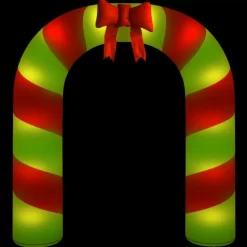 vidaXL Decor* Christmas Inflatable Arch Gate Led 106.3"