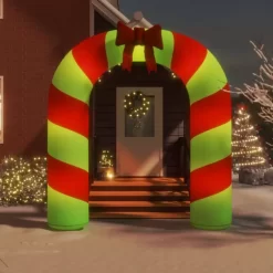 vidaXL Decor* Christmas Inflatable Arch Gate Led 106.3"