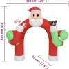 vidaXL Decor* Christmas Inflatable Arch Gate Led 126