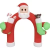 vidaXL Decor* Christmas Inflatable Arch Gate Led 126