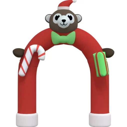 vidaXL Decor* Christmas Inflatable Arch Gate Led 149.6"