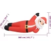 vidaXL Decor* Christmas Inflatable Lying Santa Led 63