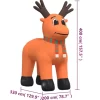 vidaXL Decor* Christmas Inflatable Reindeer With Leds 157.5