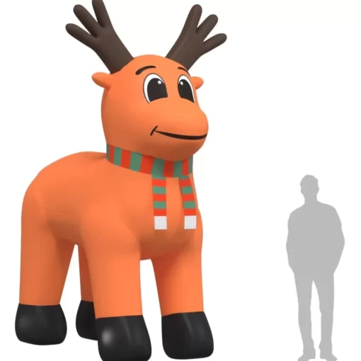 vidaXL Decor* Christmas Inflatable Reindeer With Leds 157.5"