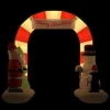 vidaXL Decor* Christmas Inflatable Santa & Snowman Arch Gate Led 102.4