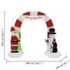 vidaXL Decor* Christmas Inflatable Santa & Snowman Arch Gate Led 102.4