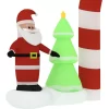 vidaXL Decor* Christmas Inflatable Santa & Snowman Arch Gate Led 102.4