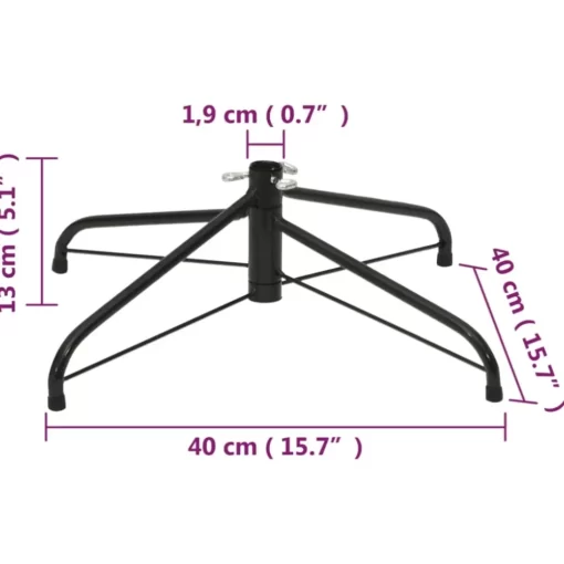 vidaXL Decor* Christmas Tree Stand 15.7"X15.7"X5.1"