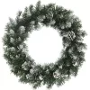 vidaXL Decor* Christmas Wreath With Led Lights Green 17.7