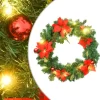 vidaXL Decor* Christmas Wreath With Led Lights Green 23.6