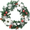 vidaXL Decor* Christmas Wreath With Led Lights Green 23.6