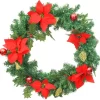 vidaXL Decor* Christmas Wreath With Led Lights Green 23.6