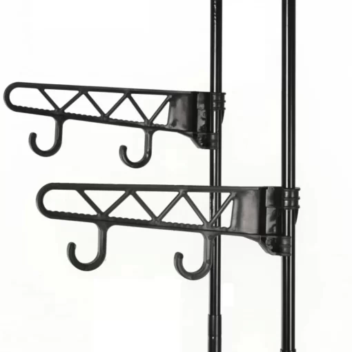 vidaXL Household Supplies* Clothes Rack Steel And Non-Woven Fabric 21.7"X11.2"X68.9" Black