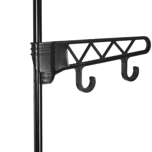 vidaXL Household Supplies* Clothes Rack Steel And Non-Woven Fabric 21.7"X11.2"X68.9" Black