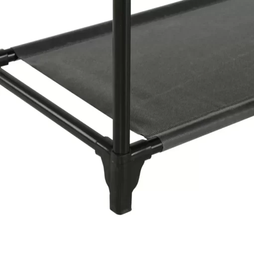 vidaXL Household Supplies* Clothes Rack Steel And Non-Woven Fabric 21.7"X11.2"X68.9" Black