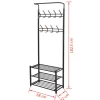 vidaXL Decor* Clothes Rack With Shoe Storage 26.8