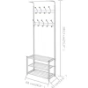 vidaXL Decor* Clothes Rack With Shoe Storage 26.8