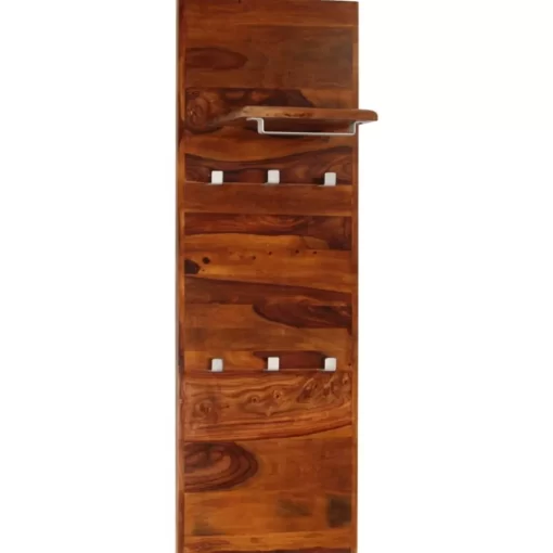 vidaXL Decor* Coat Rack Solid Sheesham Wood 46.5"X15.7"