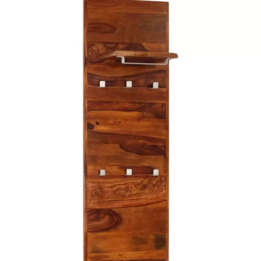 vidaXL Decor* Coat Rack Solid Sheesham Wood 46.5"X15.7"