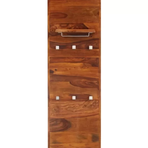 vidaXL Decor* Coat Rack Solid Sheesham Wood 46.5"X15.7"