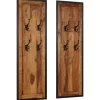 vidaXL Decor* Coat Racks 2 Pcs Solid Sheesham Wood