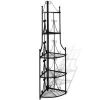 vidaXL Lawn & Garden* Corner Plant Rack Black 14.2