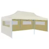 vidaXL Lawn & Garden* Cream Foldable Pop-Up Party Tent 9.8'X19.7'