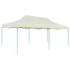 vidaXL Lawn & Garden* Cream Foldable Pop-Up Party Tent 9.8'X19.7'