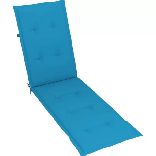 vidaXL Decor* Deck Chair Cushion Blue (29.5"+41.3")X19.7"X1.2"