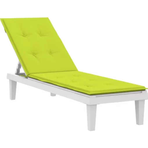 vidaXL Decor* Deck Chair Cushion Bright Green (29.5"+41.3")X19.7"X1.2"