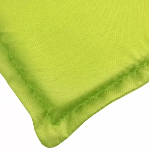 vidaXL Decor* Deck Chair Cushion Bright Green (29.5"+41.3")X19.7"X1.2"