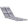 vidaXL Decor* Deck Chair Cushion Gray Check Pattern (29.5