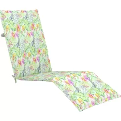 vidaXL Decor* Deck Chair Cushion Leaf Pattern (29.5"+41.3")X19.7"X1.2"