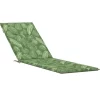 vidaXL Decor* Deck Chair Cushion Leaf Pattern Oxford Fabric