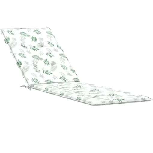 vidaXL Decor* Deck Chair Cushion Leaf Pattern Oxford Fabric