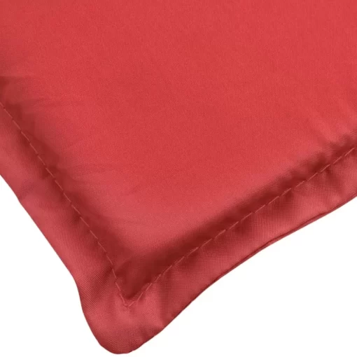 vidaXL Decor* Deck Chair Cushion Red (29.5"+41.3")X19.7"X1.2"