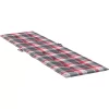 vidaXL Decor* Deck Chair Cushion Red Check Pattern (29.5