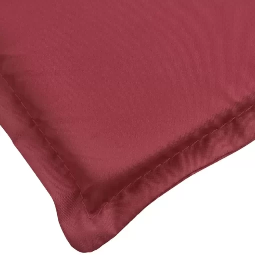 vidaXL Decor* Deck Chair Cushion Wine Red (29.5"+41.3")X19.7"X1.2"