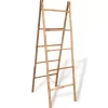 vidaXL Bathroom Accessories* Double Towel Ladder With 5 Rungs Bamboo 19.7