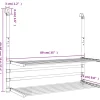 vidaXL Household Supplies* Drying Rack For Balcony 35