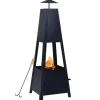 vidaXL Fireplaces* Fire Pit Black 13.8