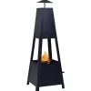 vidaXL Fireplaces* Fire Pit Black 13.8