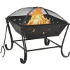 vidaXL Fireplaces* Fire Pit With Poker 24.4