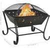 vidaXL Fireplaces* Fire Pit With Poker 24.4